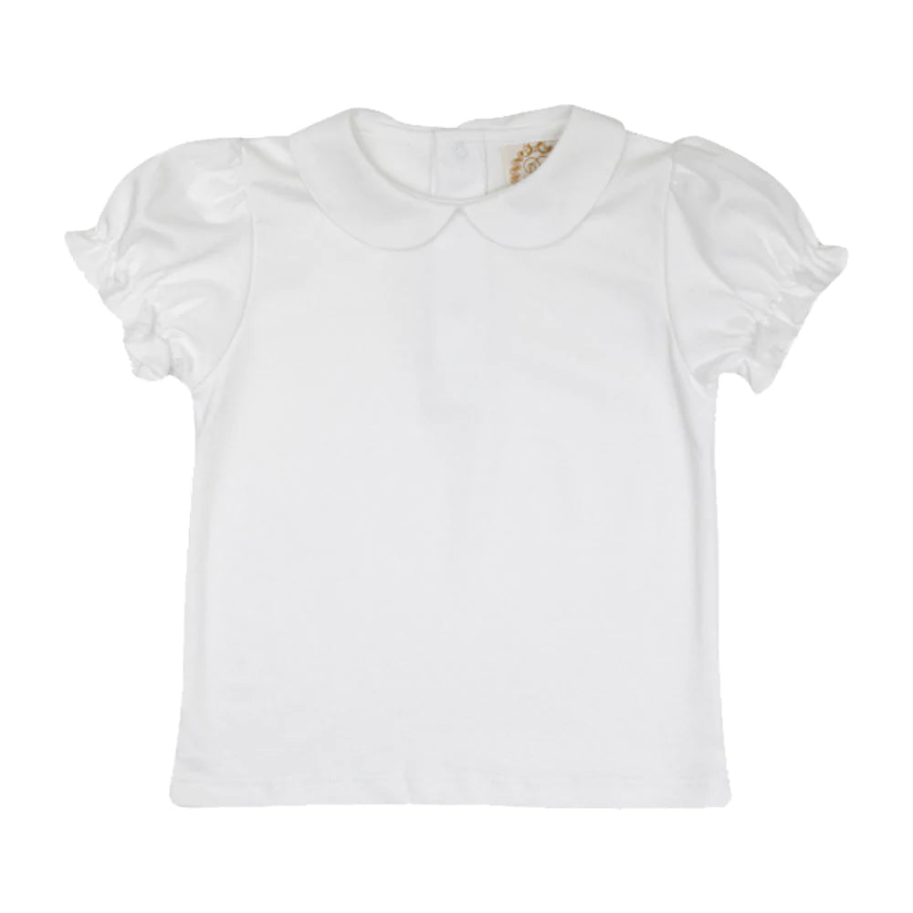 Maudes Peter Pan Collar Shirt | Worth Avenue White