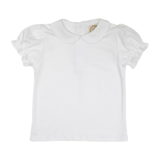 Maudes Peter Pan Collar Shirt | Worth Avenue White