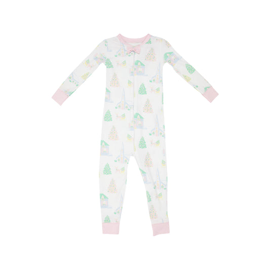 Noelles Night Night Footed | Sleigh Bells & Pastels