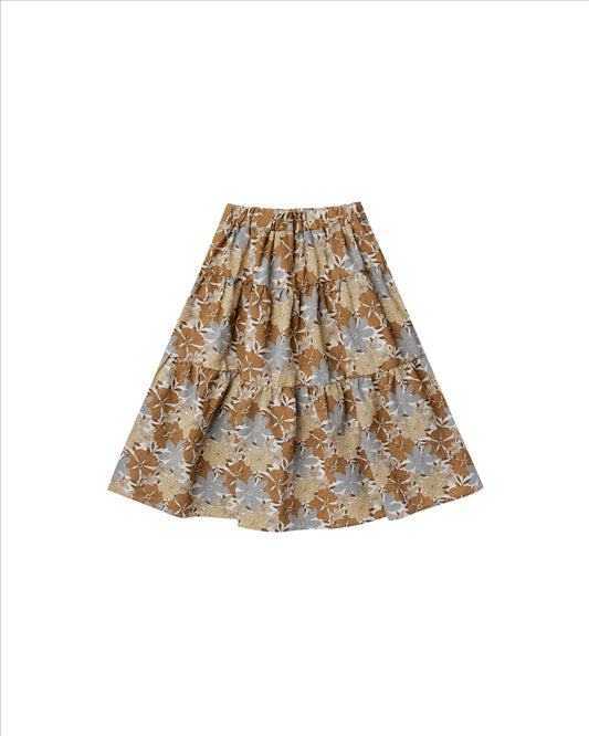 Tiered Midi Skirt | Safari Floral