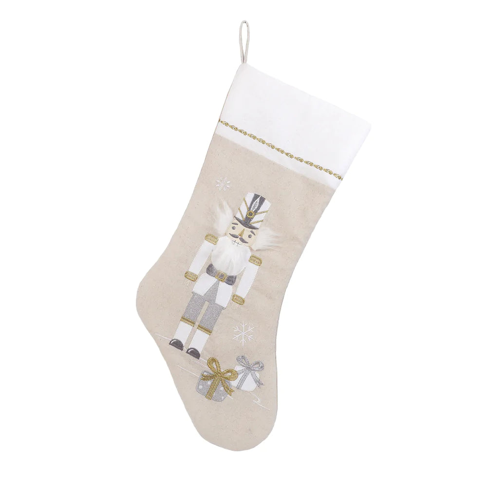 Nutcracker Stocking White