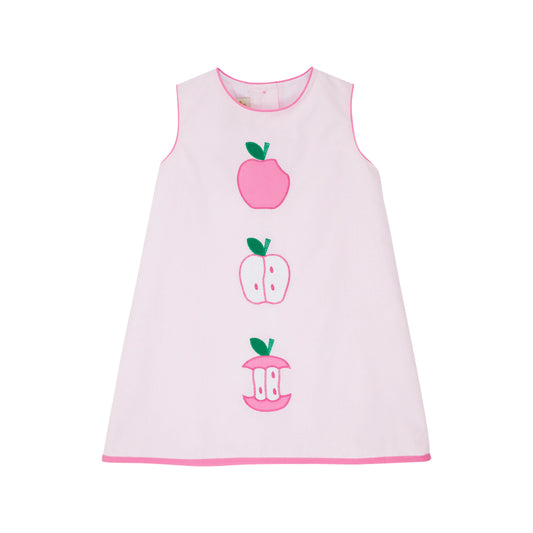 Annie Apron Dress | Apple Appliqué