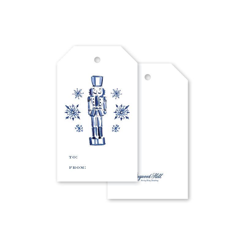 Blue Nutcracker Gift Tags