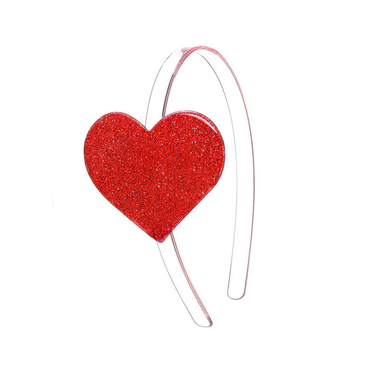 Lilies & Roses NY - VAL-Cece Heart Glitter Red Headband