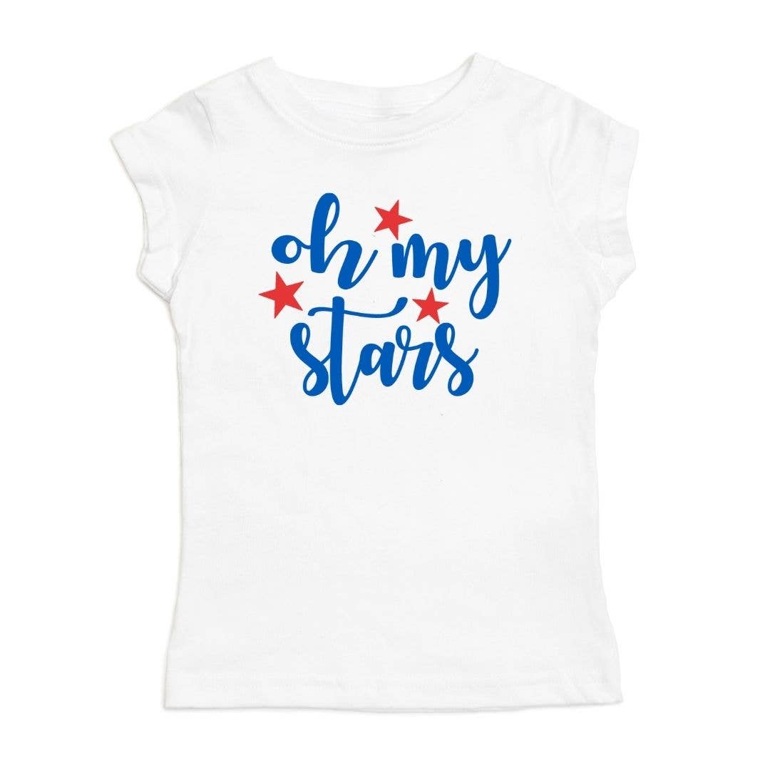 Sweet Wink - Oh My Stars Short Sleeve Shirt - Kids Patriotic Tee