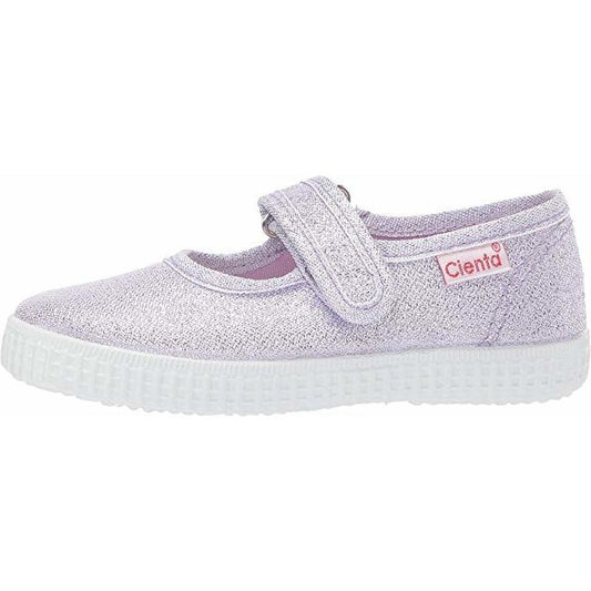 Canvas Mary Jane | Lilac Sparkle