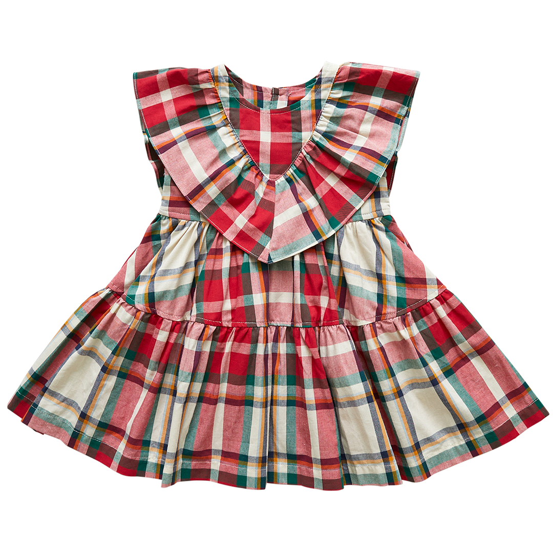 Girls Raphaela Dress Holiday Tartan