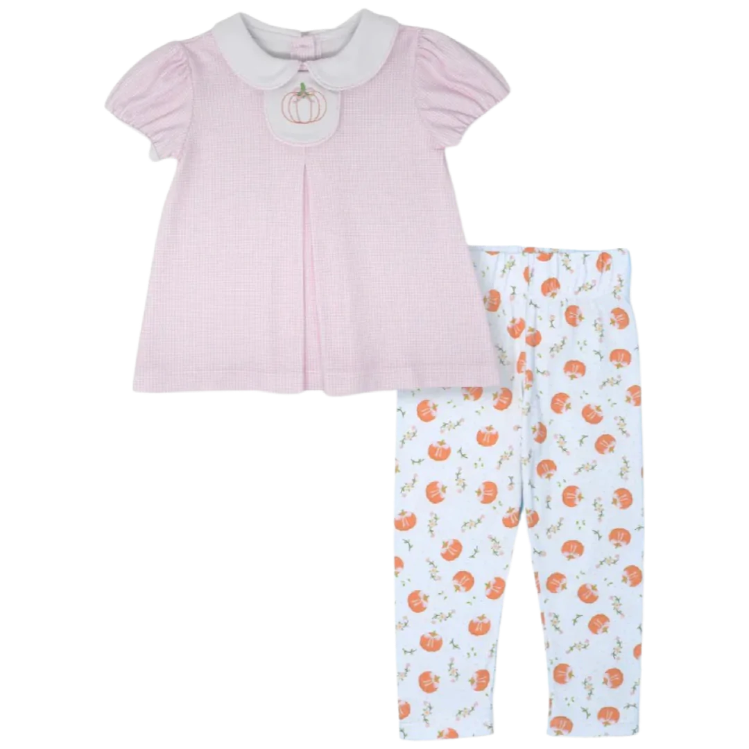 Timeless Tab Legging Set | Pink Pumpkin