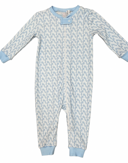 Boys One Piece Candy Cane Jammies