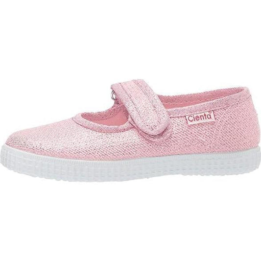 Canvas Mary Jane | Pink Sparkle