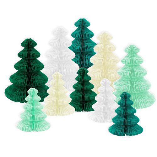 Green Honeycomb Tree Set