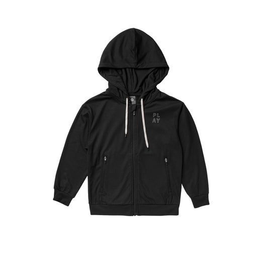Zip-Up Tech Hoodie Black